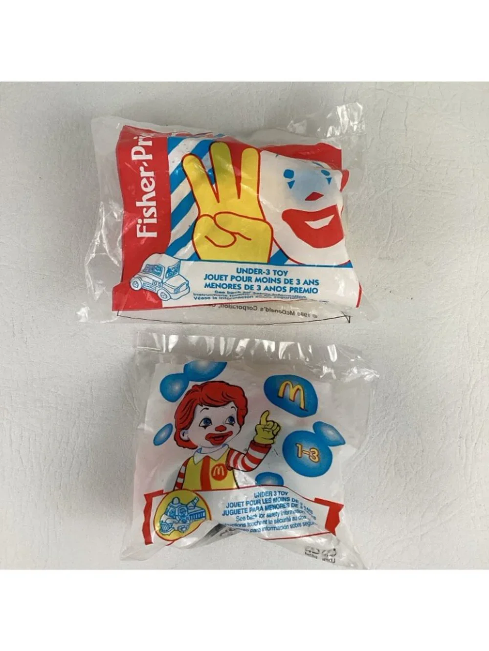 McDonalds Toddler Toys Ronald McDonald Fire Truck School Bus  Vehicle Bundle Lot